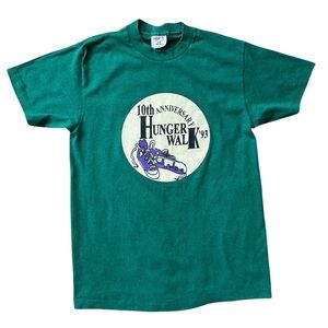 Vintage 90s 1993 Hunger Walk Single Stitch Shirt